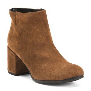 OROSCURO Made In Italy Suede Heeled Booties